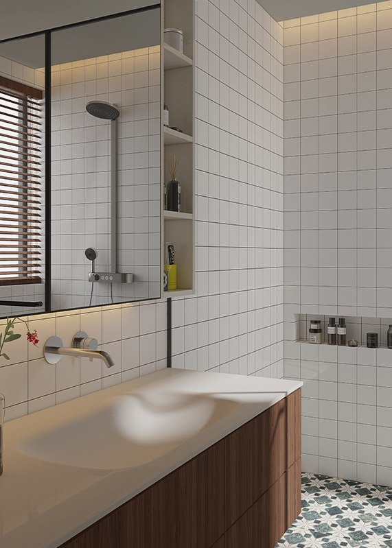 Szybka instalacja, panel ścienny z krzemianu wapnia klasy A, Minecore Easytile